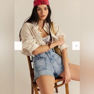 VGUC We the Free Bettie Sailor shorts raw edge size 29 Free People